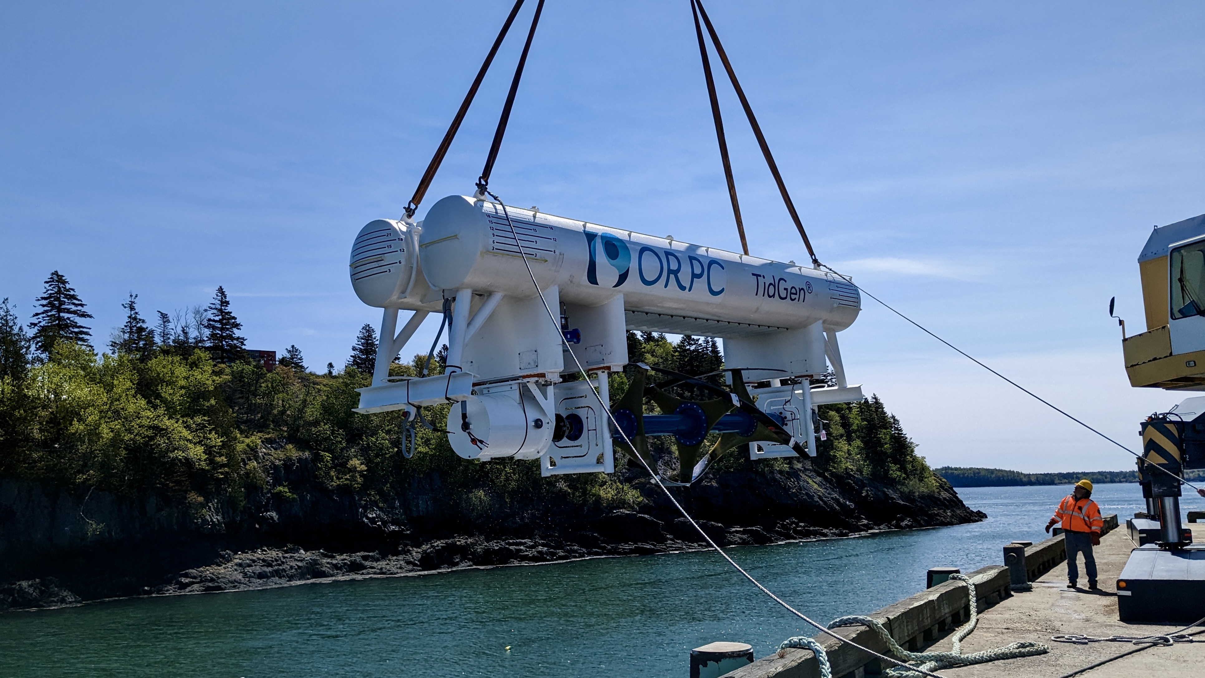 ORPC TidGen Device Deployment in Cobscook Bay