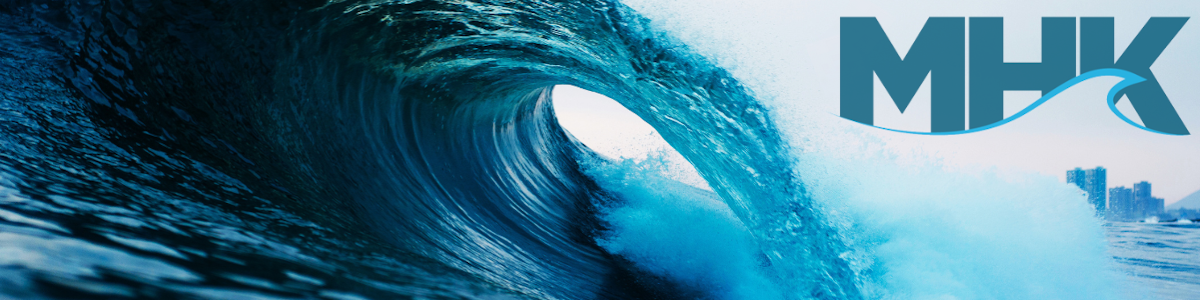 This image displays the words MHK