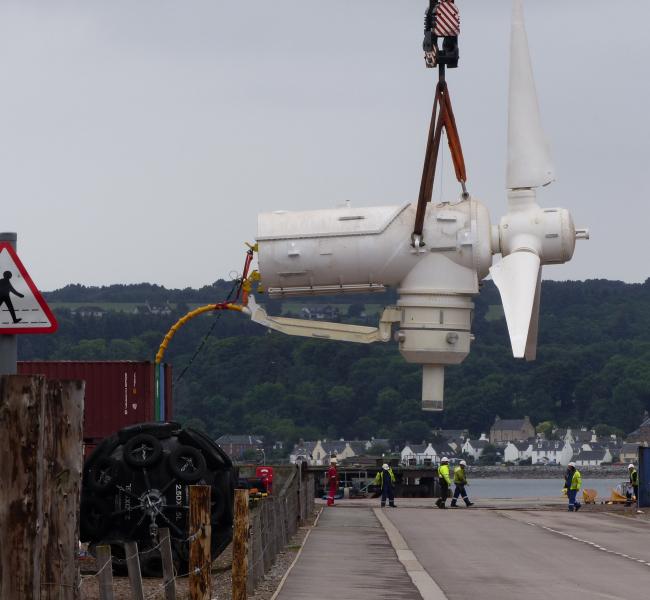 Andritz Hydro Nacelle Lifted By Crane