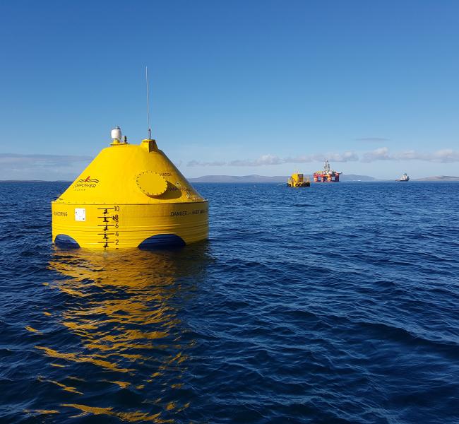 CorPower Ocean C3 in Scapa Flow Orkney - Credit CorPower