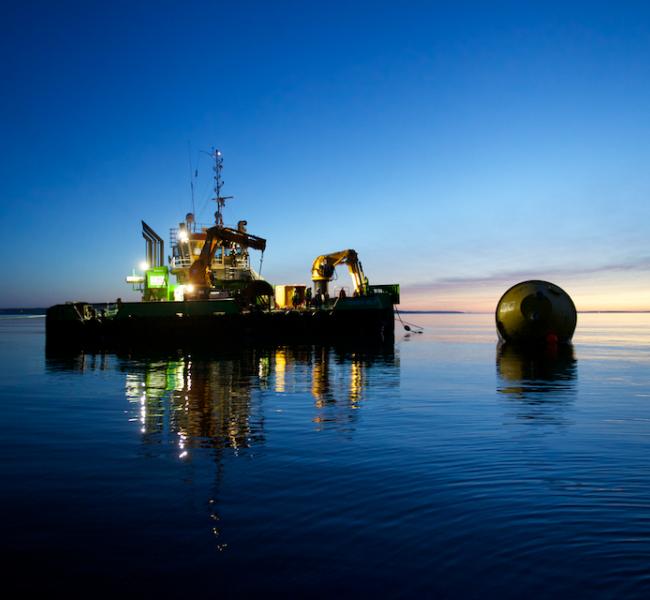 CorPower Ocean C3 in Green Isle - Credit Colin Keldie