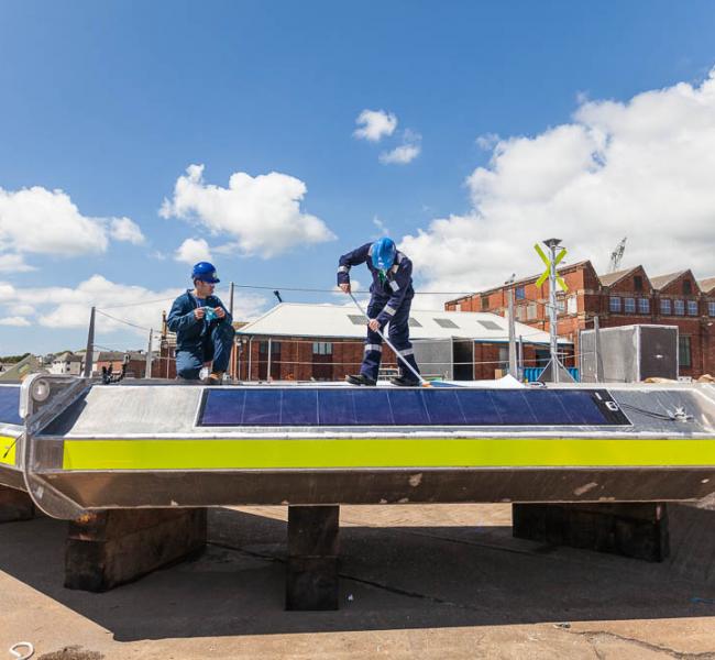 Seatricity PV Array Installation