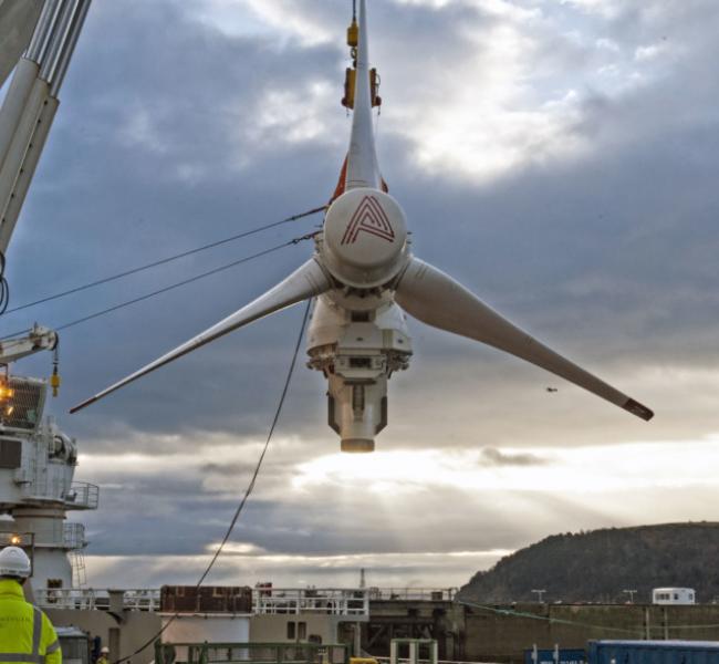 SIMEC Atlantis Energy Turbine Installation