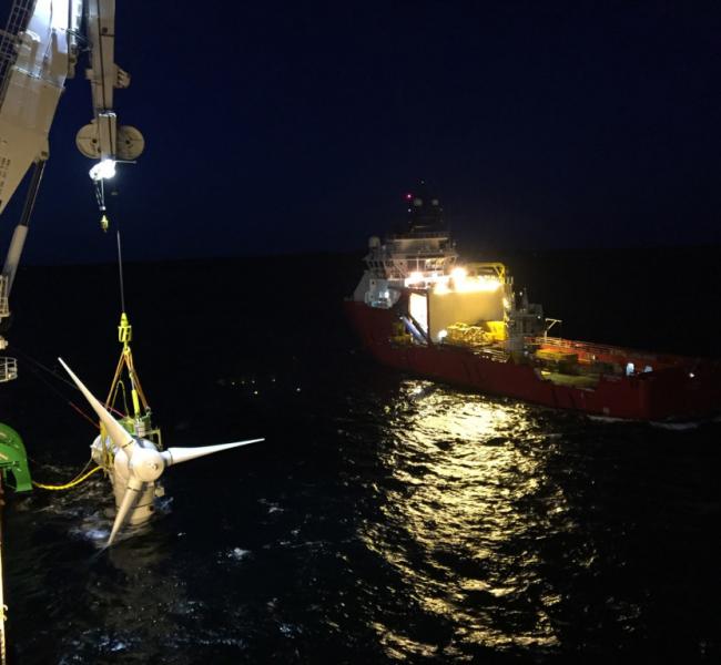 SIMEC Atlantis Energy Turbine Installation