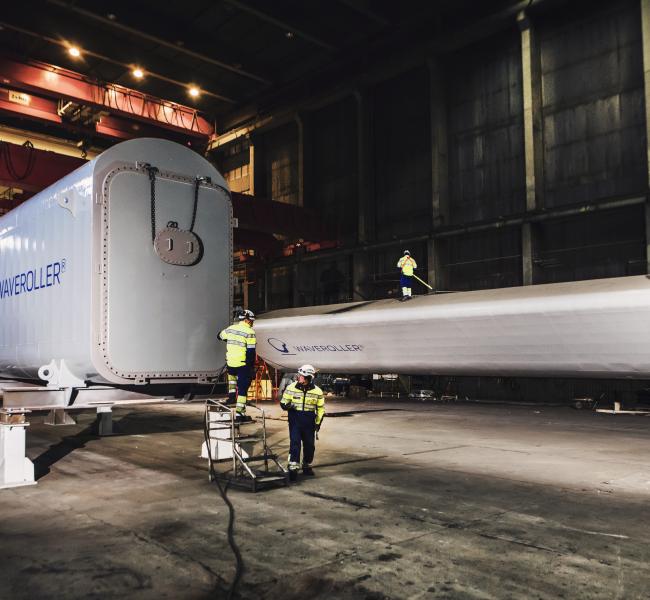 AW-Energy's Waveroller Panel and PTO