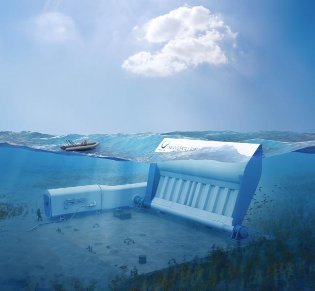 AW-Energy's Waveroller Device Rendering