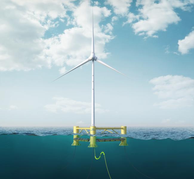 Bombora - Floating Integrated mWave™, an integrated wave and wind platform that optimizes seabed lease area utilization, maximizes energy generation, and delivers cost efficiencies through shared use of offshore substations and grid connections.