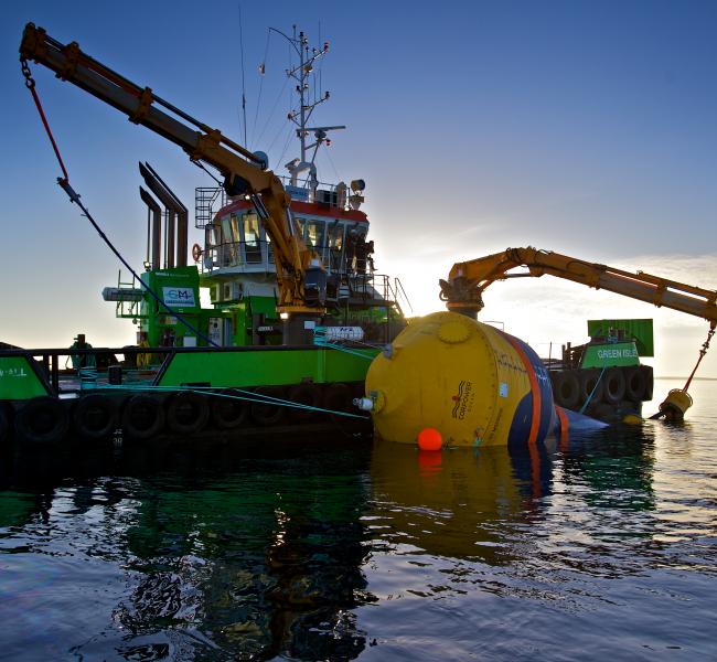 CorPower Ocean C3 Deployment (Credit: Colin Keldie)