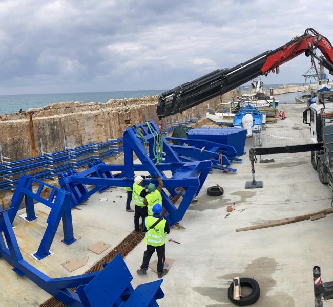 Eco Wave Power Jaffa Port Construction