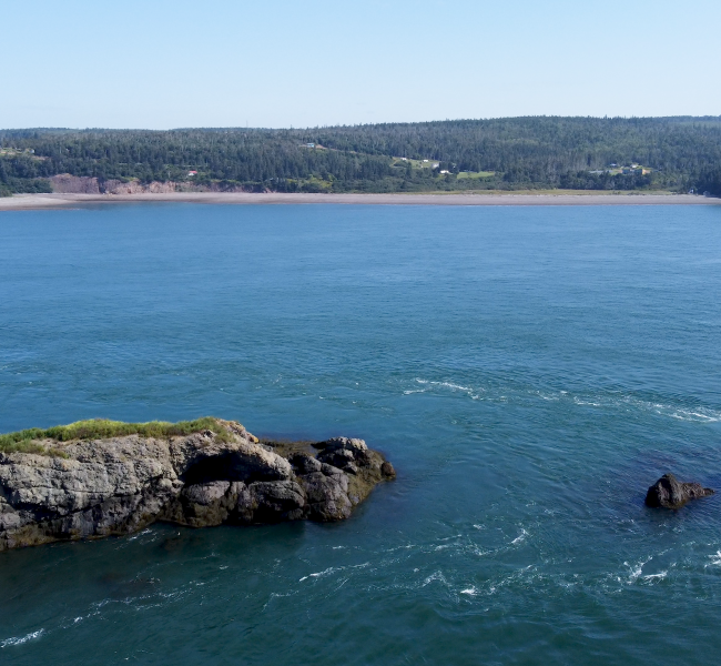 Fundy Ocean Research Center for Energy (FORCE) Drone Shot by Nicolas Winkler