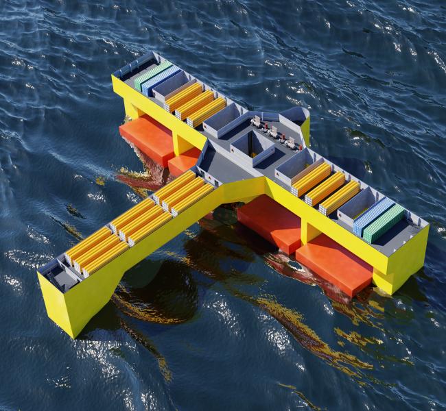 Floating Power Plant's Hydrogen Deck Model