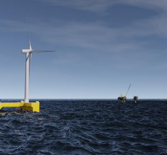Floating Power Plant Supplying Energy to Oil Rig