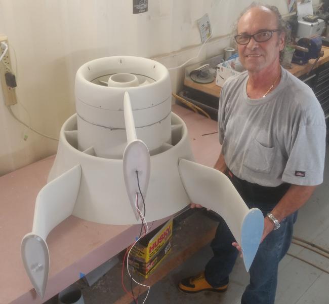Hydrokinetic Energy Corp Turbine and Founder Walter Schurtenberger