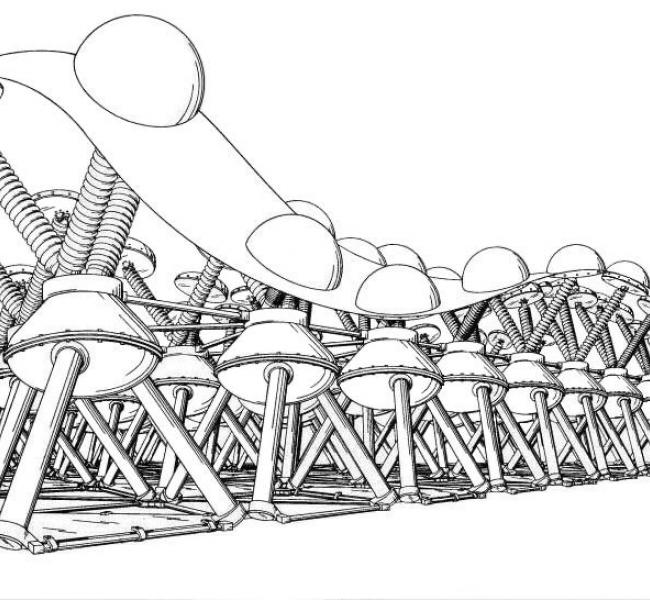 Ocean Wave Energy Company - Ocean Wave Energy Conveter (OWEC) Drawing
