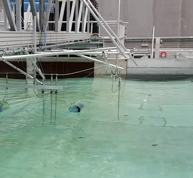 SEATURNS - Wave Energy Converyer Tank Test in Aalborg