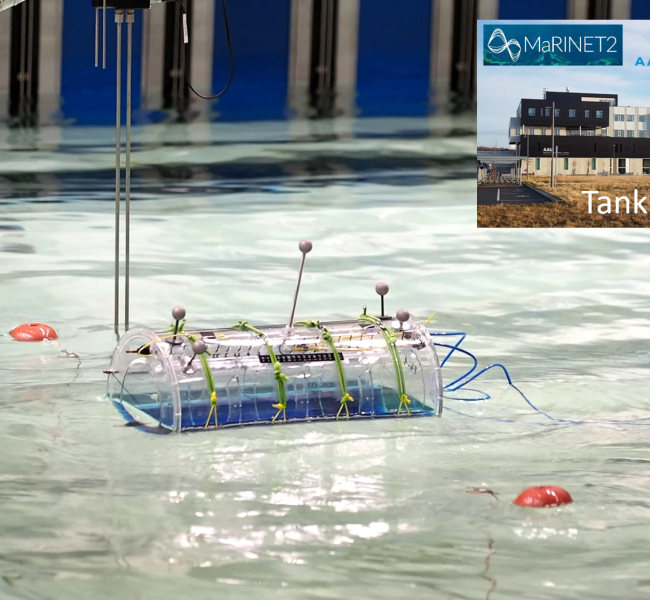 SEATURNS - Wave Energy Converyer Tank Test in Aalborg