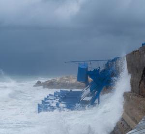 Eco Wave Power Jaffa Port Storm