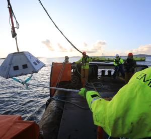 European Marine Energy Centre (EMEC) ADCP Deployment at EMEC (Credit Colin Keldie)