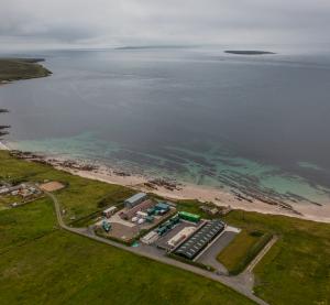 European Marine Energy Centre (EMEC) Tidal test site hydrogen plant and battery storage Caldale Eday