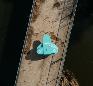 GKinetic Hydrokinetic Turbine Overhead Drone Image
