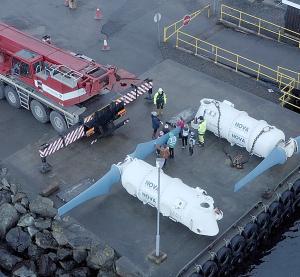 Nova Innovation T5 and T6 Turbines Quayside