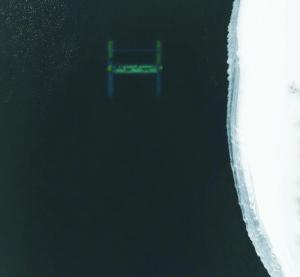 ORPC RivGen® device operating in Kvichak River, Igiugig, Alaska, in wintertime CREDIT Igiugig Village Council