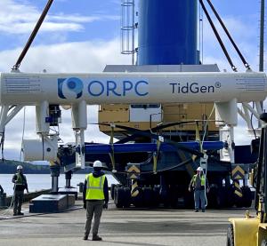 ORPC single turbine TidGen® Device, pre-deployment, Cobscook Bay, Eastport, Maine 2 CREDIT ORPC