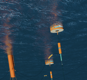 Ocean Harvesting Technologies Infinity WEC Cluster Subsurface Shot